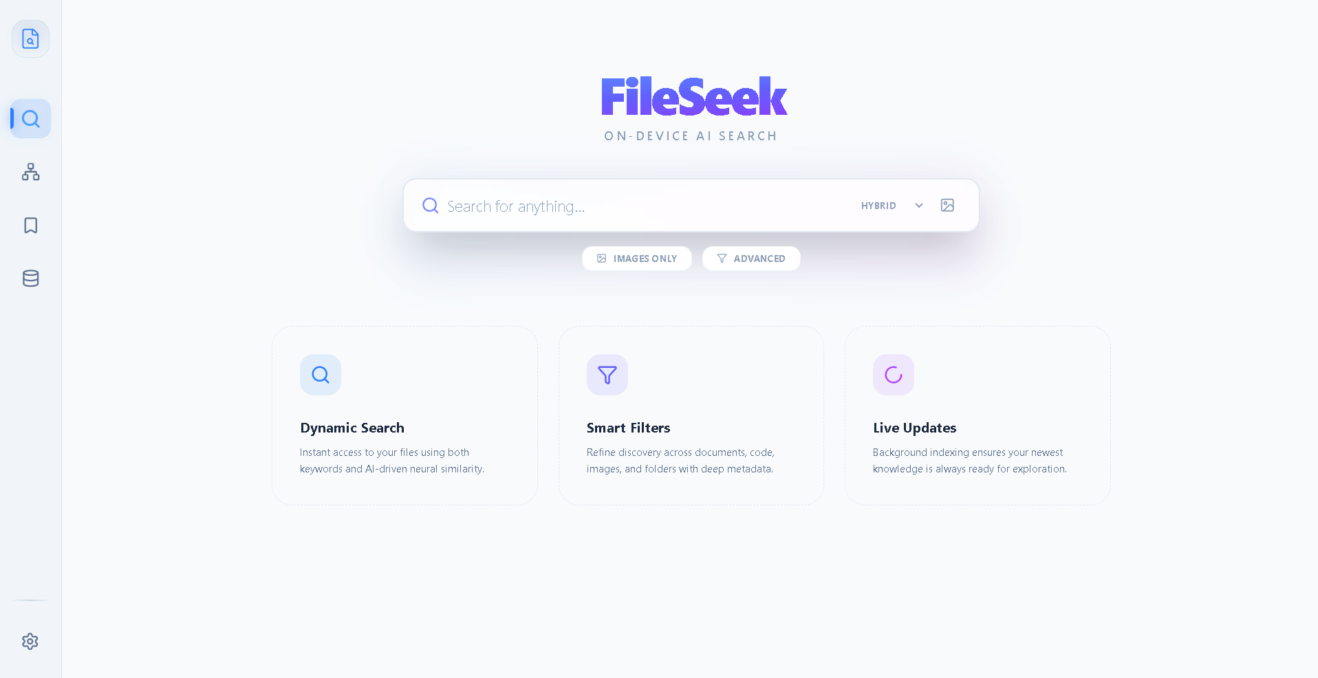 FileSeek Search Interface